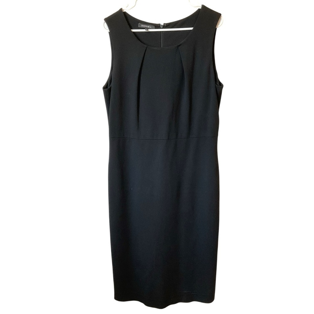 Lafayette 148 Black Sheath Dress Size 12